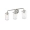 Z-Lite Delaney 3 Light Vanity, Brushed Nickel & Clear 471-3V-BN - alternate 2